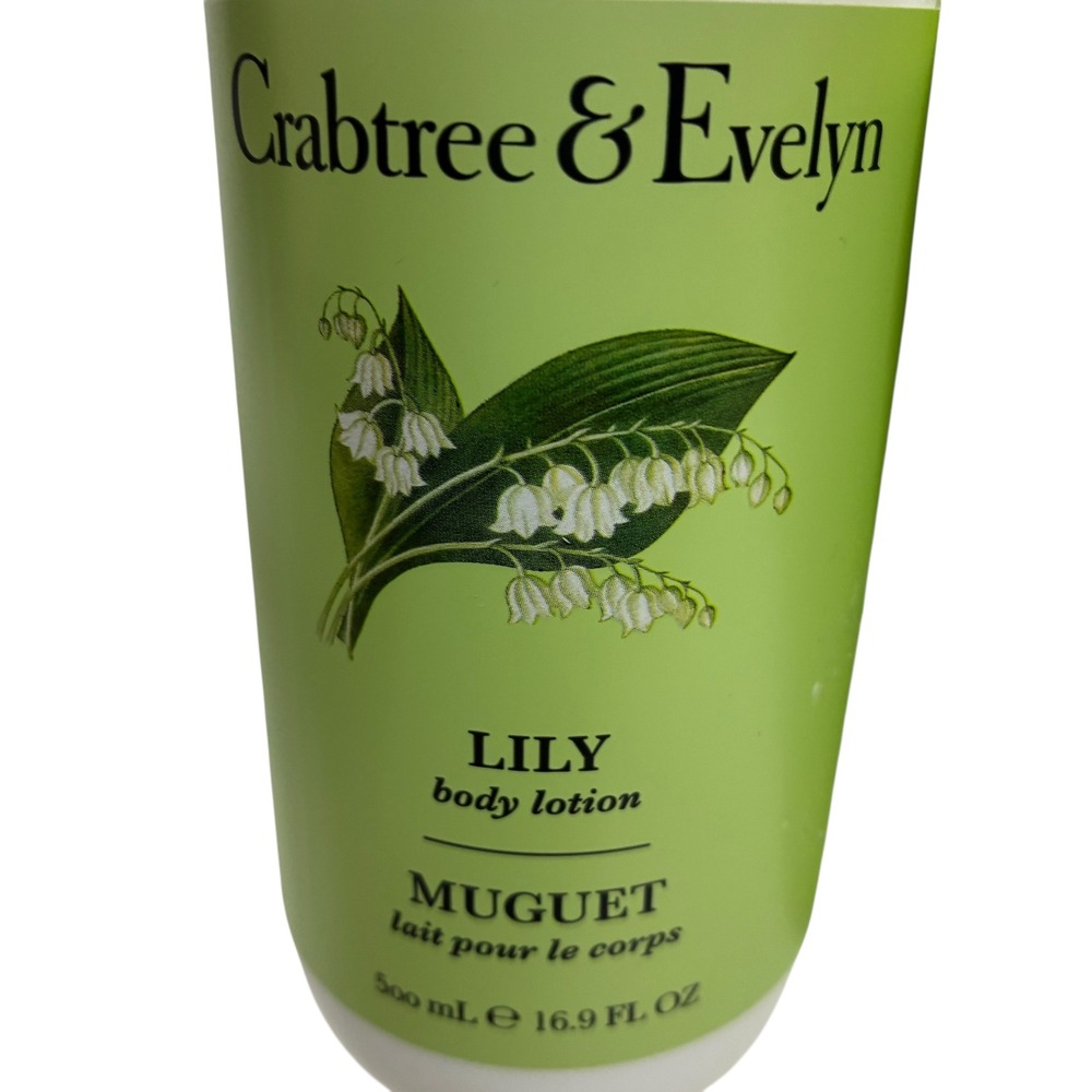 Crabtree &‎ Evelyn Lily Body Lotion & Bath Shower Gel Set 16.9oz Each Pump - Picture 2 of 4